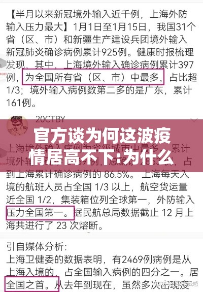 官方谈为何这波疫情居高不下:为什么疫情不断 官方谈为何这波疫情居高不下:为什么疫情不断