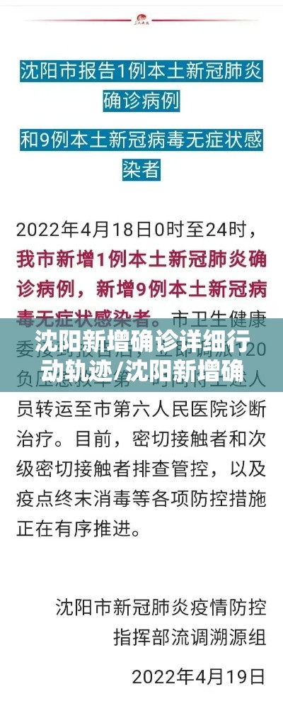 沈阳新增确诊详细行动轨迹/沈阳新增确诊病例