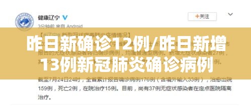 昨日新确诊12例/昨日新增13例新冠肺炎确诊病例 昨日新确诊12例/昨日新增13例新冠肺炎确诊病例