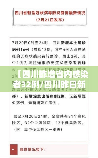 【四川昨增省内感染者32例/四川昨日新增确诊】