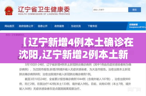 【辽宁新增4例本土确诊在沈阳,辽宁新增2例本土新冠肺炎确诊病例,均为沈阳市报告】 【辽宁新增4例本土确诊在沈阳,辽宁新增2例本土新冠肺炎确诊病例,均为沈阳市报告】