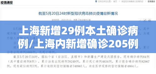 上海新增29例本土确诊病例/上海内新增确诊205例 上海新增29例本土确诊病例/上海内新增确诊205例