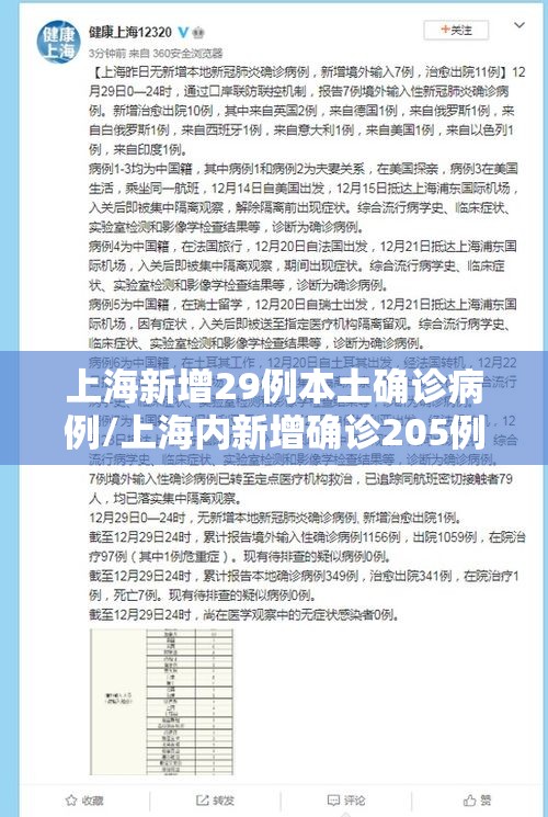 上海新增29例本土确诊病例/上海内新增确诊205例 上海新增29例本土确诊病例/上海内新增确诊205例