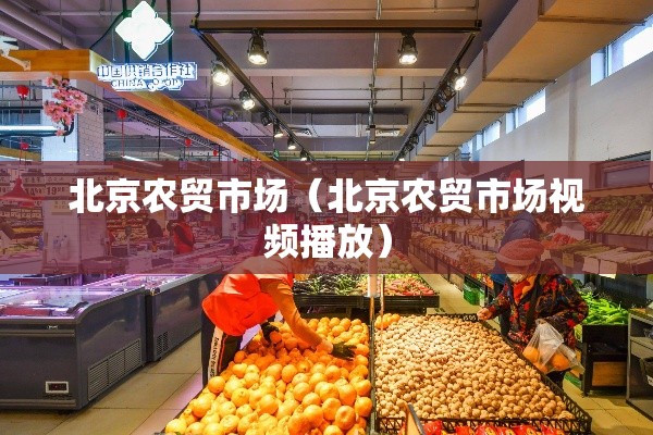 北京农贸市场（北京农贸市场视频播放）