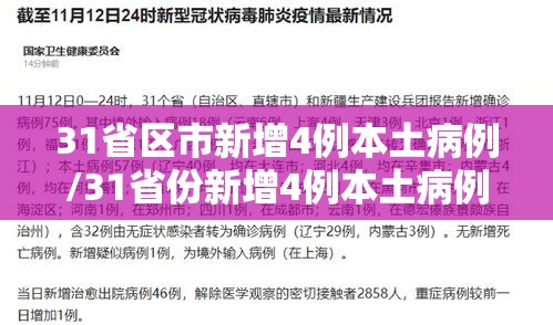 31省区市新增4例本土病例/31省份新增4例本土病例