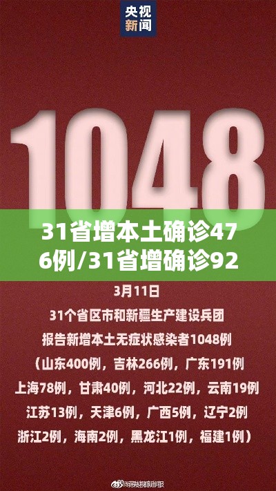 31省增本土确诊476例/31省增确诊92例本土73例 31省增本土确诊476例/31省增确诊92例本土73例