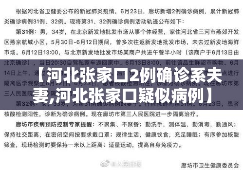 【河北张家口2例确诊系夫妻,河北张家口疑似病例】 【河北张家口2例确诊系夫妻,河北张家口疑似病例】
