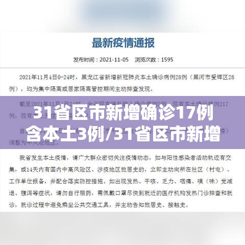 31省区市新增确诊17例含本土3例/31省区市新增确诊32例本土4例 31省区市新增确诊17例含本土3例/31省区市新增确诊32例本土4例
