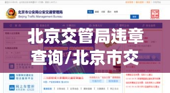 北京交管局违章查询/北京市交管局车辆违章查询app 北京交管局违章查询/北京市交管局车辆违章查询app