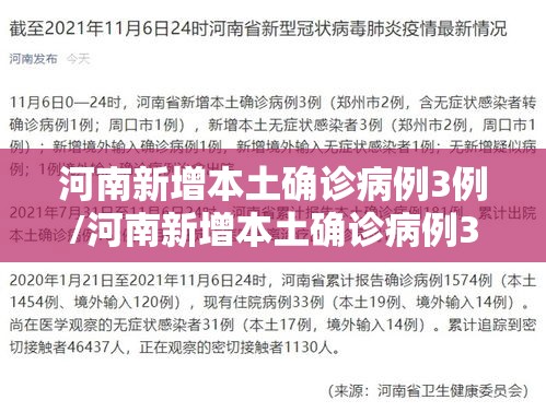 河南新增本土确诊病例3例/河南新增本土确诊病例3例是哪里的 河南新增本土确诊病例3例/河南新增本土确诊病例3例是哪里的
