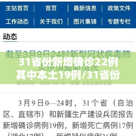 31省份新增确诊22例其中本土19例/31省份新增确诊8例本土2例 31省份新增确诊22例其中本土19例/31省份新增确诊8例本土2例