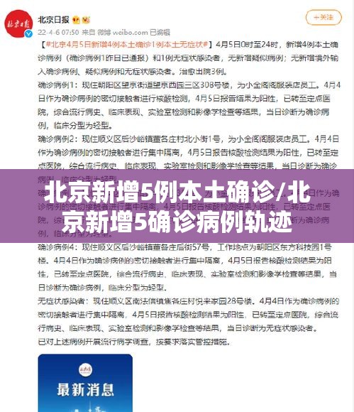 北京新增5例本土确诊/北京新增5确诊病例轨迹 北京新增5例本土确诊/北京新增5确诊病例轨迹