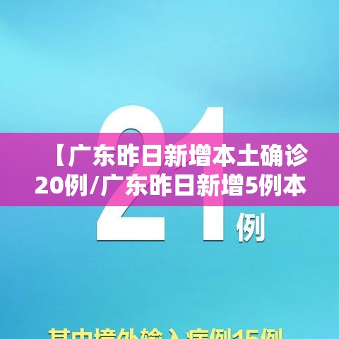 【广东昨日新增本土确诊20例/广东昨日新增5例本土病例】 【广东昨日新增本土确诊20例/广东昨日新增5例本土病例】