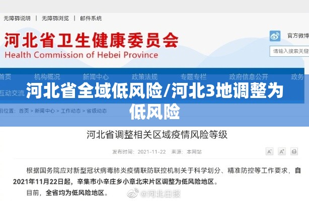 河北省全域低风险/河北3地调整为低风险