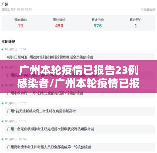 广州本轮疫情已报告23例感染者/广州本轮疫情已报告23例感染者有多少 广州本轮疫情已报告23例感染者/广州本轮疫情已报告23例感染者有多少