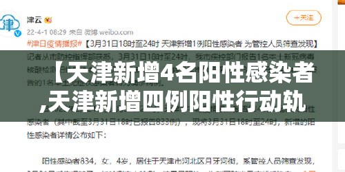 【天津新增4名阳性感染者,天津新增四例阳性行动轨迹】 【天津新增4名阳性感染者,天津新增四例阳性行动轨迹】