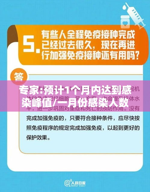 专家:预计1个月内达到感染峰值/一月份感染人数 专家:预计1个月内达到感染峰值/一月份感染人数
