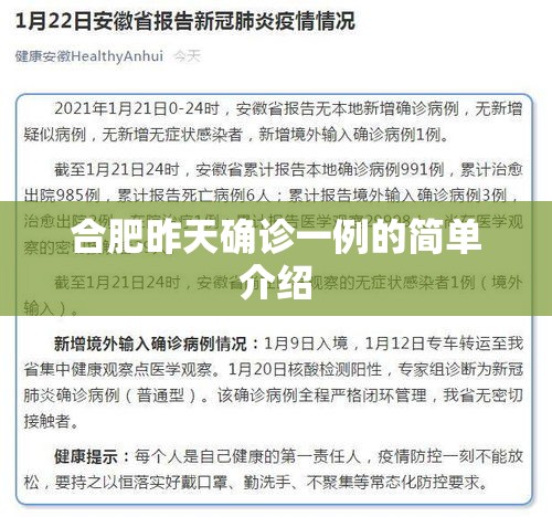合肥昨天确诊一例的简单介绍