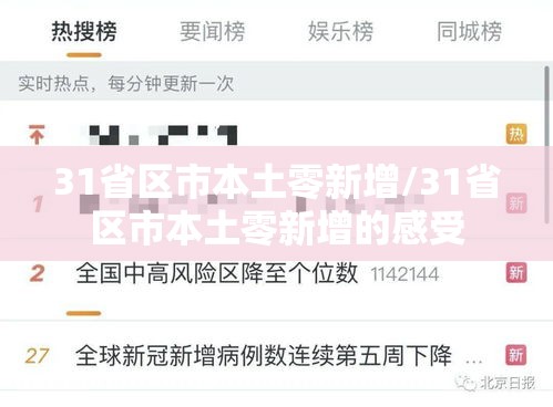 31省区市本土零新增/31省区市本土零新增的感受