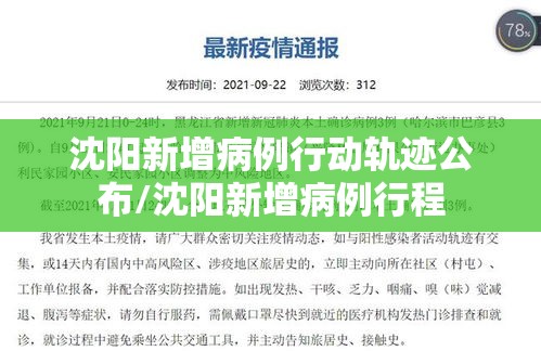 沈阳新增病例行动轨迹公布/沈阳新增病例行程 沈阳新增病例行动轨迹公布/沈阳新增病例行程
