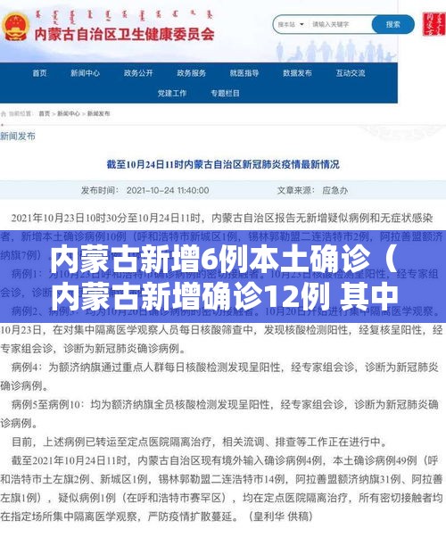 内蒙古新增6例本土确诊(内蒙古新增确诊12例 其中本土10例) 内蒙古新增6例本土确诊(内蒙古新增确诊12例 其中本土10例)