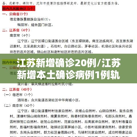 江苏新增确诊20例/江苏新增本土确诊病例1例轨迹 江苏新增确诊20例/江苏新增本土确诊病例1例轨迹