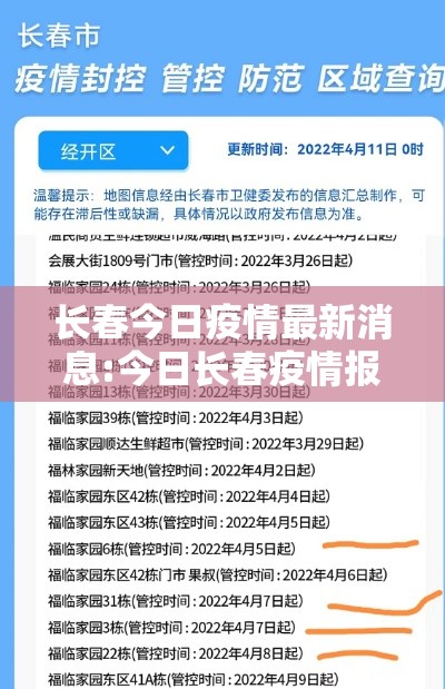 长春今日疫情最新消息:今日长春疫情报告