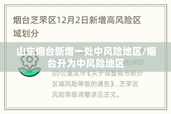 山东烟台新增一处中风险地区/烟台升为中风险地区