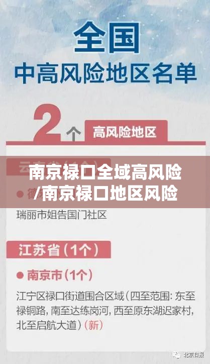 南京禄口全域高风险/南京禄口地区风险等级 南京禄口全域高风险/南京禄口地区风险等级