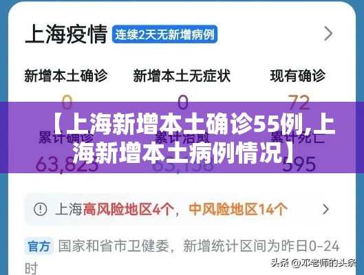 【上海新增本土确诊55例,上海新增本土病例情况】 【上海新增本土确诊55例,上海新增本土病例情况】