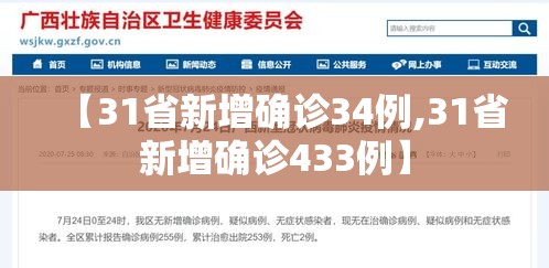 【31省新增确诊34例,31省新增确诊433例】 【31省新增确诊34例,31省新增确诊433例】