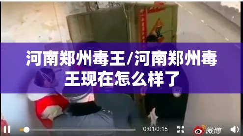 河南郑州毒王/河南郑州毒王现在怎么样了 河南郑州毒王/河南郑州毒王现在怎么样了