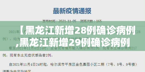 【黑龙江新增28例确诊病例,黑龙江新增29例确诊病例行动轨迹】 【黑龙江新增28例确诊病例,黑龙江新增29例确诊病例行动轨迹】