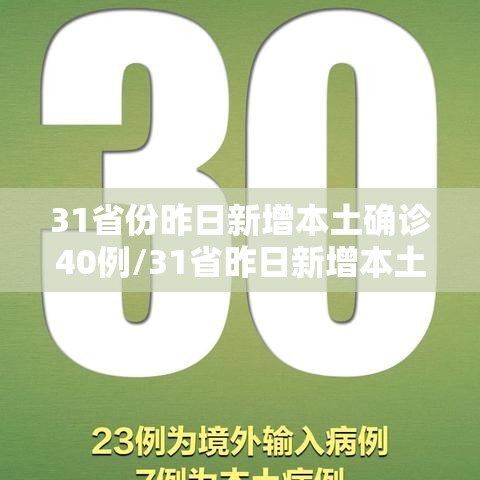 31省份昨日新增本土确诊40例/31省昨日新增本土61例 31省份昨日新增本土确诊40例/31省昨日新增本土61例