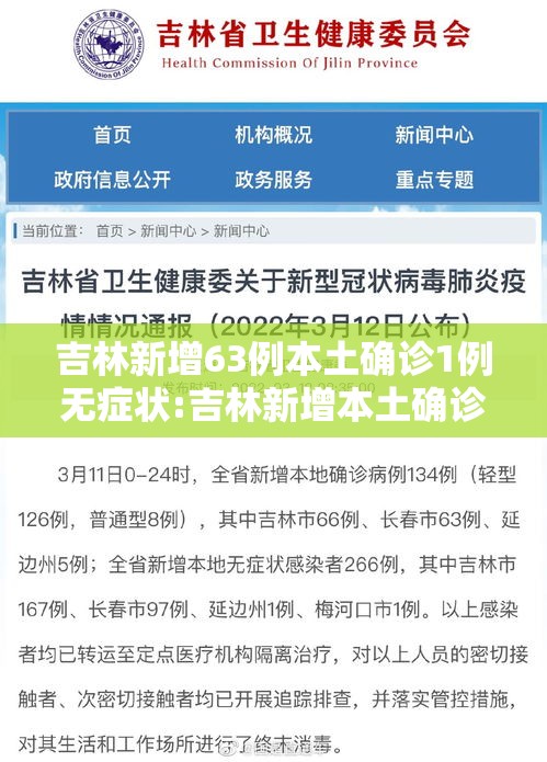 吉林新增63例本土确诊1例无症状:吉林新增本土确诊46例 吉林新增63例本土确诊1例无症状:吉林新增本土确诊46例