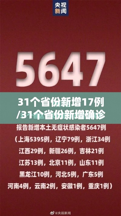 31个省份新增17例/31个省份新增确诊病例17例 新闻 31个省份新增17例/31个省份新增确诊病例17例 新闻