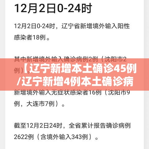 【辽宁新增本土确诊45例/辽宁新增4例本土确诊病例行动轨迹】 【辽宁新增本土确诊45例/辽宁新增4例本土确诊病例行动轨迹】