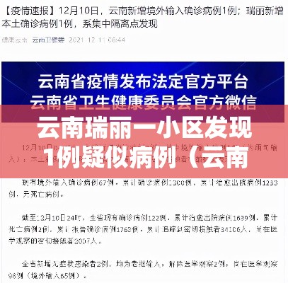 云南瑞丽一小区发现1例疑似病例(云南瑞丽确诊行动轨迹) 云南瑞丽一小区发现1例疑似病例(云南瑞丽确诊行动轨迹)