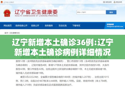 辽宁新增本土确诊36例:辽宁新增本土确诊病例详细情况