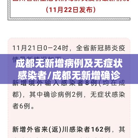 成都无新增病例及无症状感染者/成都无新增确诊病例 成都无新增病例及无症状感染者/成都无新增确诊病例