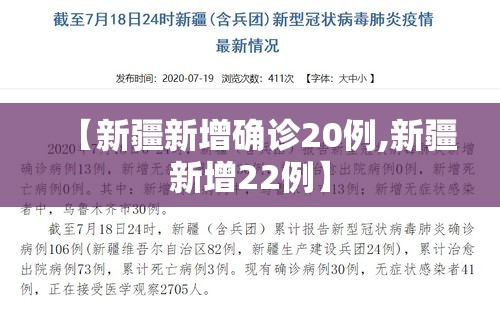 【新疆新增确诊20例,新疆新增22例】