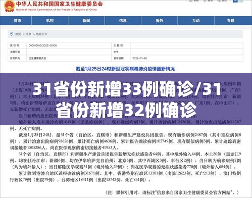 31省份新增33例确诊/31省份新增32例确诊 31省份新增33例确诊/31省份新增32例确诊