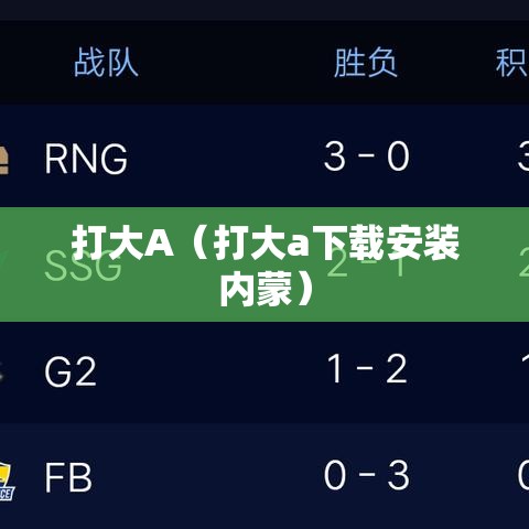 打大A(打大a下载安装内蒙) 打大A(打大a下载安装内蒙)