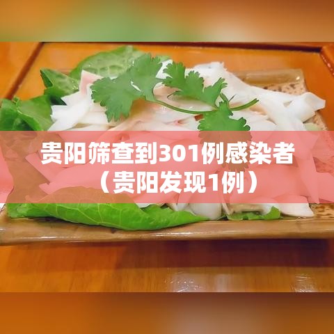 贵阳筛查到301例感染者(贵阳发现1例) 贵阳筛查到301例感染者(贵阳发现1例)
