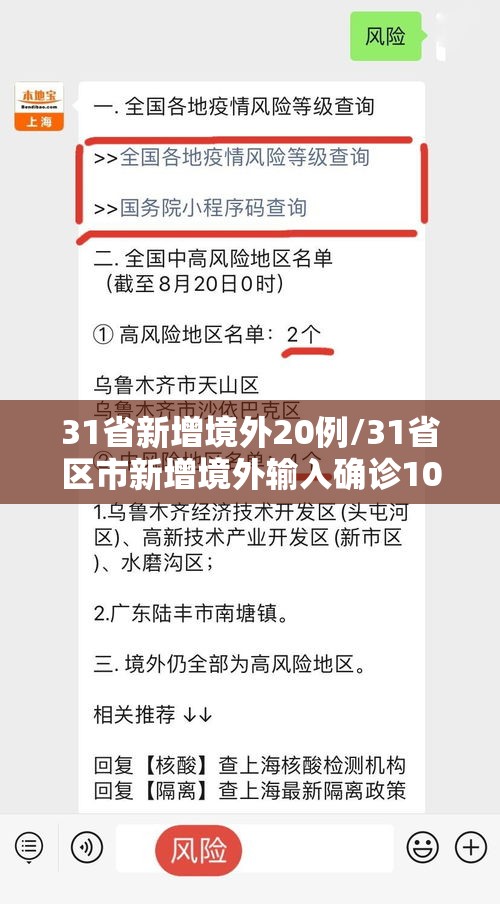 31省新增境外20例/31省区市新增境外输入确诊10例