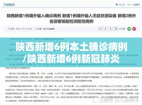 陕西新增6例本土确诊病例/陕西新增6例新冠肺炎 陕西新增6例本土确诊病例/陕西新增6例新冠肺炎