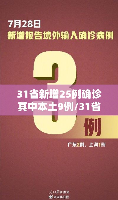 31省新增25例确诊其中本土9例/31省新增本土确诊26例 涉及7省市 31省新增25例确诊其中本土9例/31省新增本土确诊26例 涉及7省市