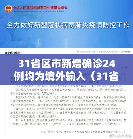 31省区市新增确诊24例均为境外输入(31省新增21例境外输入确诊) 31省区市新增确诊24例均为境外输入(31省新增21例境外输入确诊)