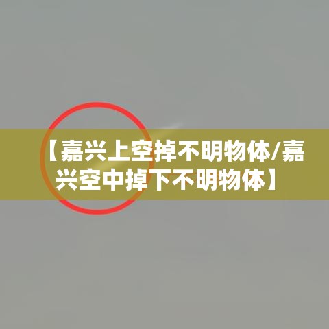 【嘉兴上空掉不明物体/嘉兴空中掉下不明物体】 【嘉兴上空掉不明物体/嘉兴空中掉下不明物体】