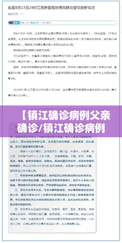 【镇江确诊病例父亲确诊/镇江确诊病例父亲确诊行动轨迹】 【镇江确诊病例父亲确诊/镇江确诊病例父亲确诊行动轨迹】